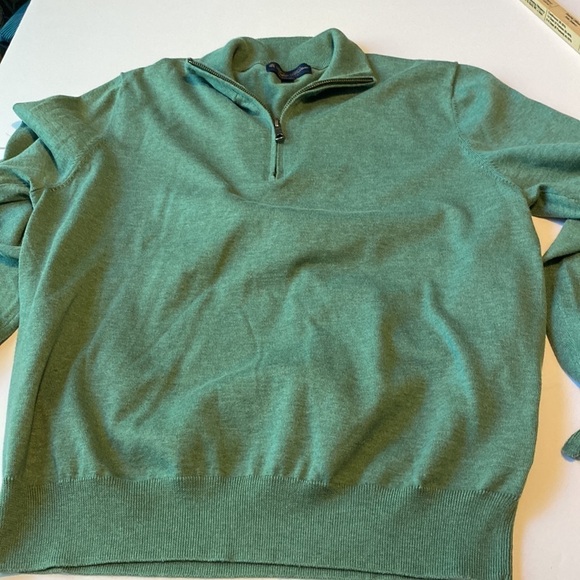 Brooks brothers size medium half zip sweater green - Picture 7 of 9